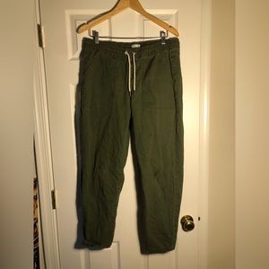 Green pants - Time and True - cargo - cropped